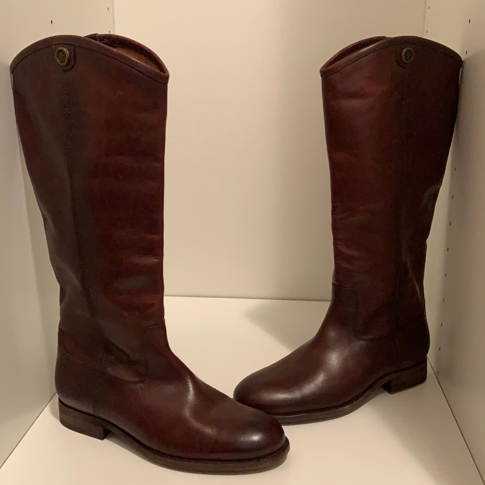 FRYE Melissa Button Tab Knee High Boot
7 cognac